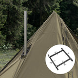 Maxbell Tent Flue Bracket Adjustable Heat Resistant Fireproof for BBQ Tent Accessory