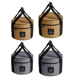 Maxbell Large Capacity Camping Bag Portable Wear Resistant Outdoor for Garden Garage Hiking Khaki Medium