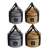 Maxbell Large Capacity Camping Bag Portable Wear Resistant Outdoor for Garden Garage Hiking Khaki Medium