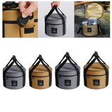 Maxbell Large Capacity Camping Bag Portable Wear Resistant Outdoor for Garden Garage Hiking Khaki Medium