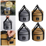 Maxbell Large Capacity Camping Bag Portable Wear Resistant Outdoor for Garden Garage Hiking Khaki Medium