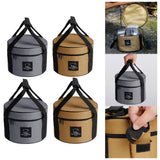 Maxbell Large Capacity Camping Bag Portable Wear Resistant Outdoor for Garden Garage Hiking Khaki Medium