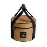 Maxbell Large Capacity Camping Bag Portable Wear Resistant Outdoor for Garden Garage Hiking Khaki Medium
