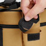 Maxbell Large Capacity Camping Bag Portable Wear Resistant Outdoor for Garden Garage Hiking Khaki Medium