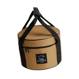 Maxbell Large Capacity Camping Bag Portable Wear Resistant Outdoor for Garden Garage Hiking Khaki Medium