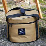 Maxbell Large Capacity Camping Bag Portable Wear Resistant Outdoor for Garden Garage Hiking Khaki Medium