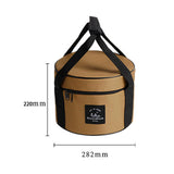 Maxbell Large Capacity Camping Bag Portable Wear Resistant Outdoor for Garden Garage Hiking Khaki Large