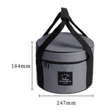 Maxbell Large Capacity Camping Bag Portable Wear Resistant Outdoor for Garden Garage Hiking Gray Medium