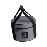 Maxbell Large Capacity Camping Bag Portable Wear Resistant Outdoor for Garden Garage Hiking Gray Medium