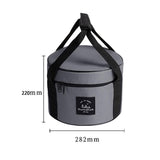 Maxbell Large Capacity Camping Bag Portable Wear Resistant Outdoor for Garden Garage Hiking Gray Large