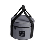 Maxbell Large Capacity Camping Bag Portable Wear Resistant Outdoor for Garden Garage Hiking Gray Large