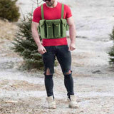 Maxbell Chest Rig Quick Release Plate Carrier Adjustable Molle for combating CS