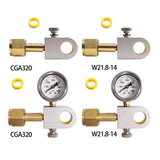 Maxbell Quick Connect Adaptor Bottle Outdoor Refill Durable Soda Supplies with Clock, CGA320