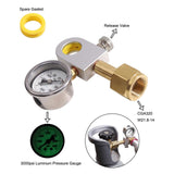 Maxbell Quick Connect Adaptor Bottle Outdoor Refill Durable Soda Supplies with Clock, W 21.8-14