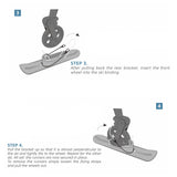 Maxbell Snow Sledge Board Snow Scooter Universal for Baby Stroller Balance Bikes