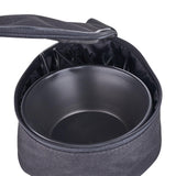 Maxbell Camping Bowl Storage Bag Oxford Cloth Carrying Bag Case for Backpacking Black