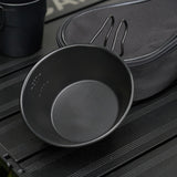 Maxbell Camping Bowl Storage Bag Oxford Cloth Carrying Bag Case for Backpacking Black
