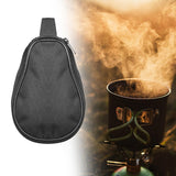 Maxbell Camping Bowl Storage Bag Oxford Cloth Carrying Bag Case for Backpacking Black