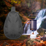 Maxbell Camping Bowl Storage Bag Oxford Cloth Carrying Bag Case for Backpacking Black