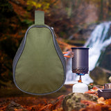 Maxbell Camping Bowl Storage Bag Oxford Cloth Carrying Bag Case for Backpacking Green