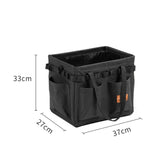 Maxbell Camping Storage Bag Tool Organizer Barbecue with Carry Handles Utility Tote Black