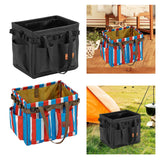 Maxbell Camping Storage Bag Tool Organizer Barbecue with Carry Handles Utility Tote Black