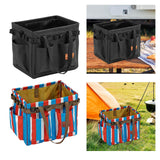 Maxbell Camping Storage Bag Tool Organizer Barbecue with Carry Handles Utility Tote Black