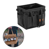 Maxbell Camping Storage Bag Tool Organizer Barbecue with Carry Handles Utility Tote Black
