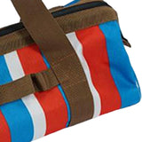 Maxbell Tent Stakes Storage Bag Camping Tent Pegs Pouch for Garden Backpacking Stripe