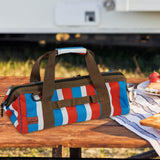 Maxbell Tent Stakes Storage Bag Camping Tent Pegs Pouch for Garden Backpacking Stripe