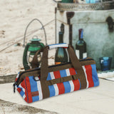 Maxbell Tent Stakes Storage Bag Camping Tent Pegs Pouch for Garden Backpacking Stripe