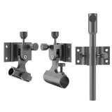 Maxbell Set of 3 Fishing Chair Accessories Fishing Rod Holder Bracket for Beach grey