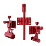 Maxbell Set of 3 Fishing Chair Accessories Fishing Rod Holder Bracket for Beach red