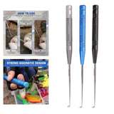 Maxbell Fish Hook Remover Safety Separator Device Extractor Supplies for Ice Fishing Blue