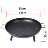 Maxbell Cast Firepit Large Sturdy Stand for Backyard Hiking Traveling