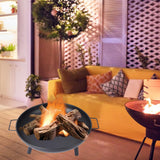 Maxbell Cast Firepit Large Sturdy Stand for Backyard Hiking Traveling