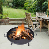 Maxbell Cast Firepit Large Sturdy Stand for Backyard Hiking Traveling