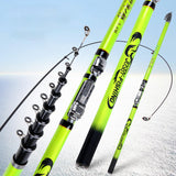Maxbell Telescopic Fishing Rod Collapsible Spinning Rod Ceramic Guide Rings 540cm