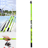 Maxbell Telescopic Fishing Rod Collapsible Spinning Rod Ceramic Guide Rings 540cm