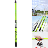 Maxbell Telescopic Fishing Rod Collapsible Spinning Rod Ceramic Guide Rings 540cm