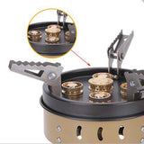 Maxbell Folding Camping Gas Stove Furnace Survival Kit Portable Burner for Picnic