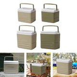 Maxbell Insulated Thermal Organizer Cooler Bag for Car Picnic Lunch Barbecue Khaki 8.5L