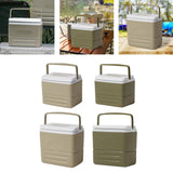 Maxbell Insulated Thermal Organizer Cooler Bag for Car Picnic Lunch Barbecue Khaki 8.5L