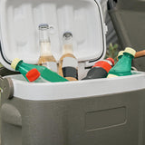 Maxbell Insulated Thermal Organizer Cooler Bag for Car Picnic Lunch Barbecue Khaki 8.5L