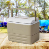 Maxbell Insulated Thermal Organizer Cooler Bag for Car Picnic Lunch Barbecue Khaki 8.5L