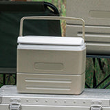 Maxbell Insulated Thermal Organizer Cooler Bag for Car Picnic Lunch Barbecue Khaki 8.5L