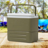 Maxbell Insulated Thermal Organizer Cooler Bag for Car Picnic Lunch Barbecue Green 17L