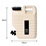 Maxbell Water Storage Tank with Faucet Water Container for Picnic Hiking Khaki 12L