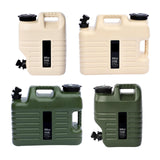 Maxbell Water Storage Tank with Faucet Water Container for Picnic Hiking Khaki 12L