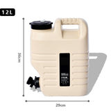 Maxbell Water Storage Tank with Faucet Water Container for Picnic Hiking Khaki 12L